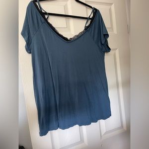 Torrid Super Soft Off the Shoulder Lace Detail Top
